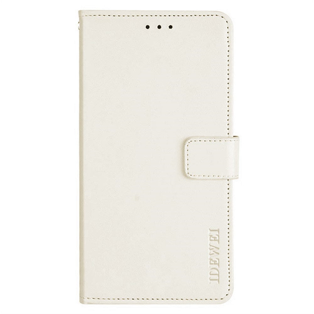 EIDERWOOD iPhone 16 Plus Kunstlæder Flip Case m. Indbygget Pung & Ståfunktion - Hvid