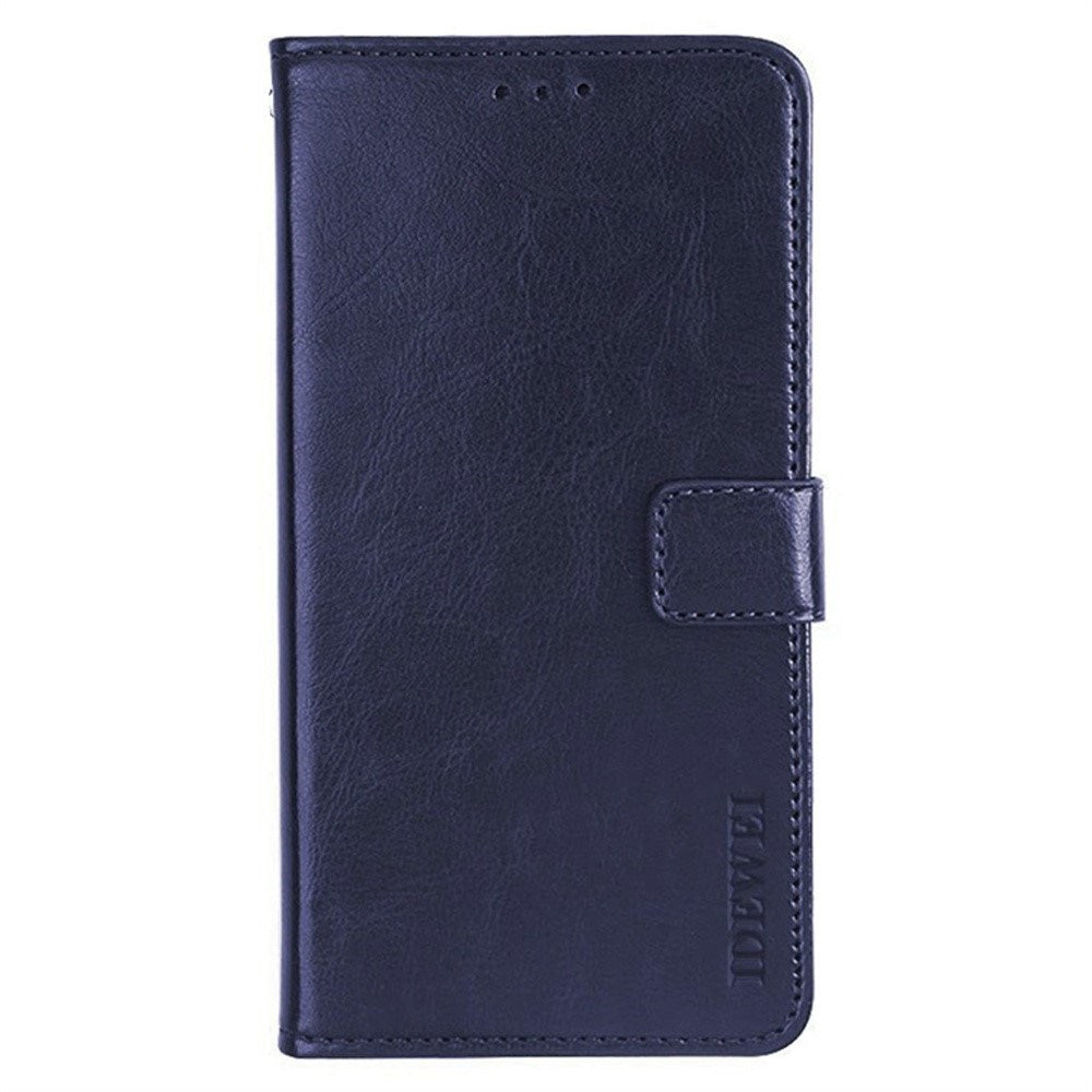 EIDERWOOD iPhone 16 Plus Kunstlæder Flip Case m. Indbygget Pung & Ståfunktion - Blå
