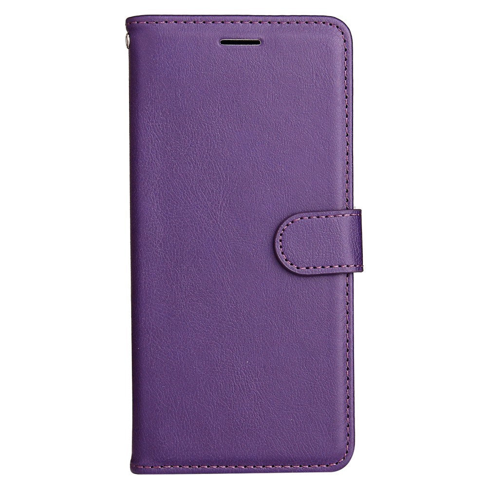 Oppo A60 / A40m / A40 - EIDERWOOD Kunstlæder Flip Cover m. Strop - Lilla