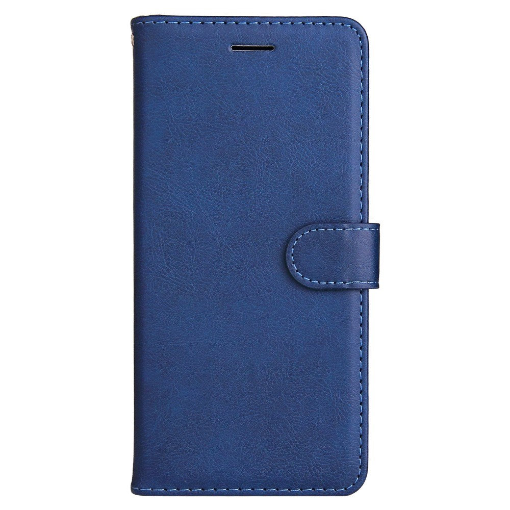 Oppo A60 / A40m / A40 - EIDERWOOD Kunstlæder Flip Cover m. Strop - Blå