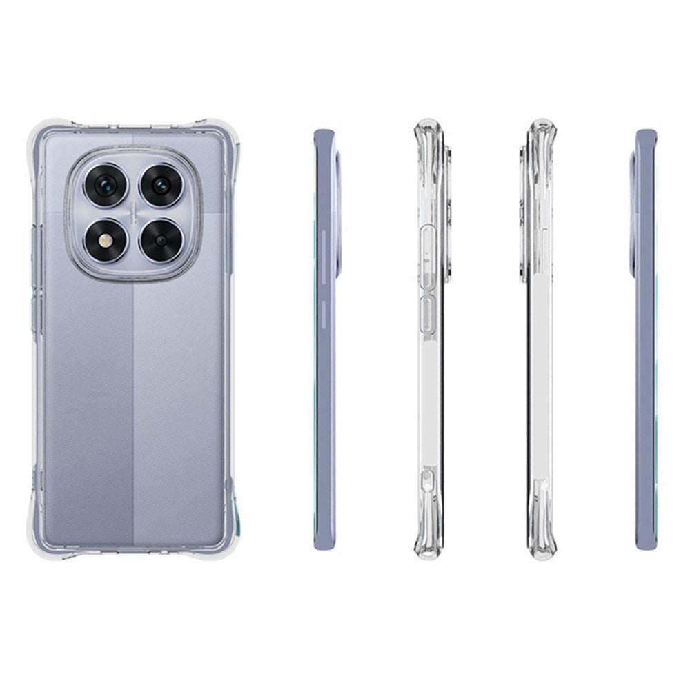 EIDERWOOD Xiaomi Redmi Note 14 Pro (5G) / Poco X7 Skridsikkert Mobil Cover m. Forstærkede Hjørner - Gennemsigtig