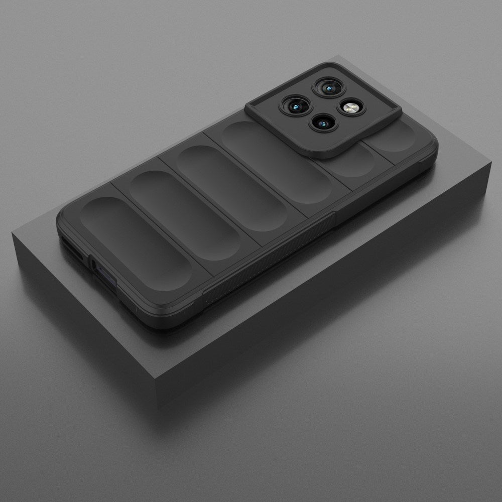 EIDERWOOD XMotorola Edge 50 Neo / ThinkPhone 25 Fleksibelt Plastik Bagside Cover - Sort