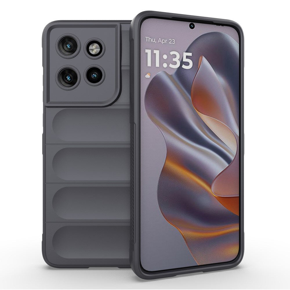 EIDERWOOD XMotorola Edge 50 Neo / ThinkPhone 25 Fleksibelt Plastik Bagside Cover - Mørkegrå