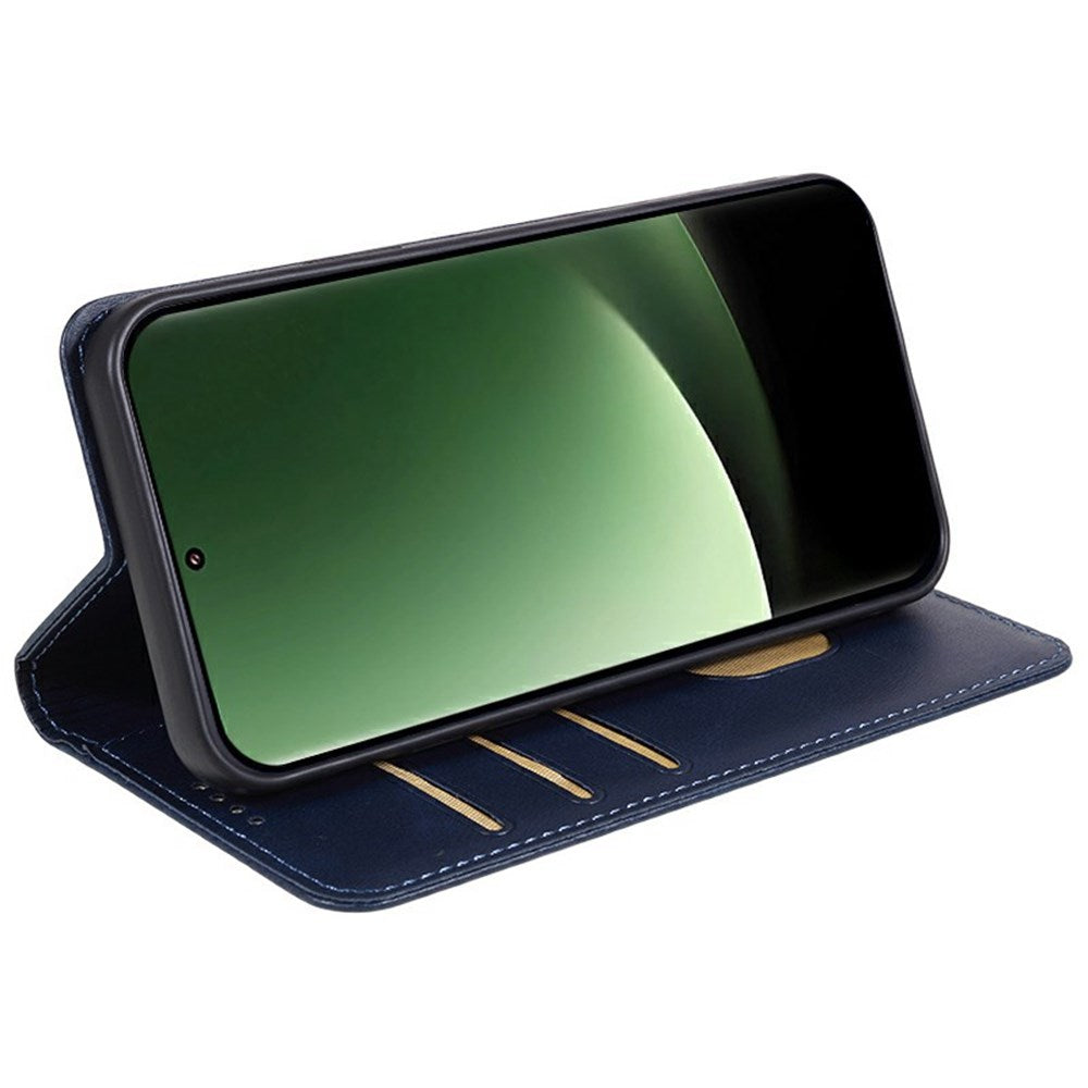 EIDERWOOD Xiaomi Redmi Note 14 Pro 5G Cover i kunstlæder m. Magnetisk Luk & Kortholder - Blå