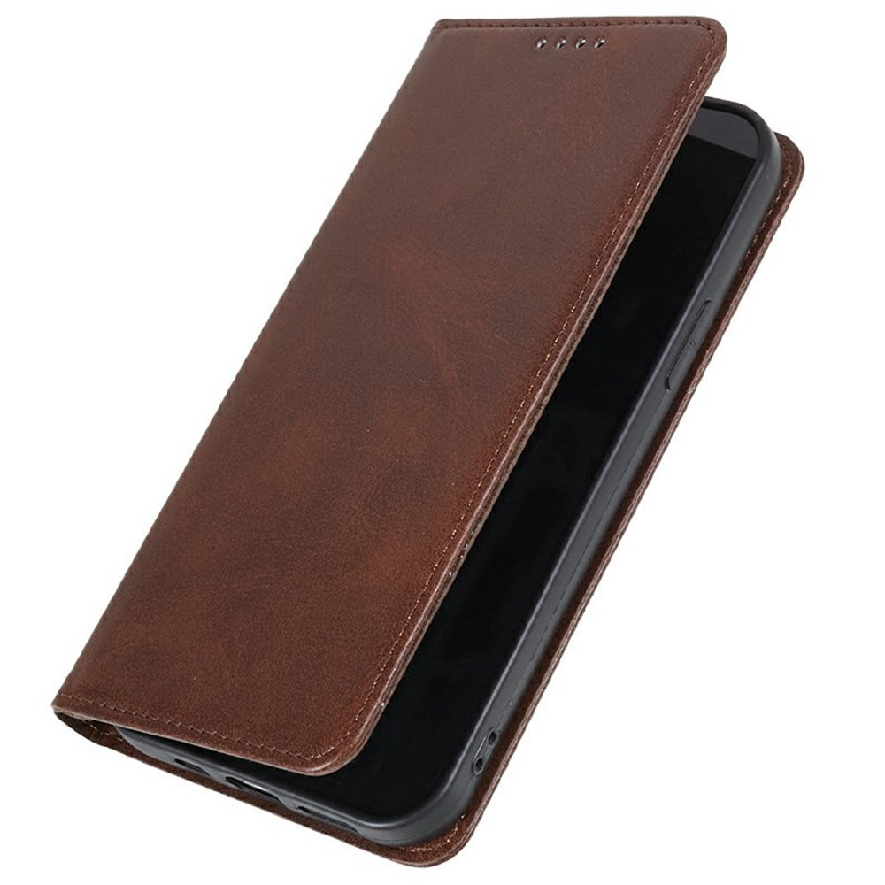 EIDERWOOD Xiaomi Redmi Note 14 Pro 5G Cover i kunstlæder m. Magnetisk Luk & Kortholder - Brun