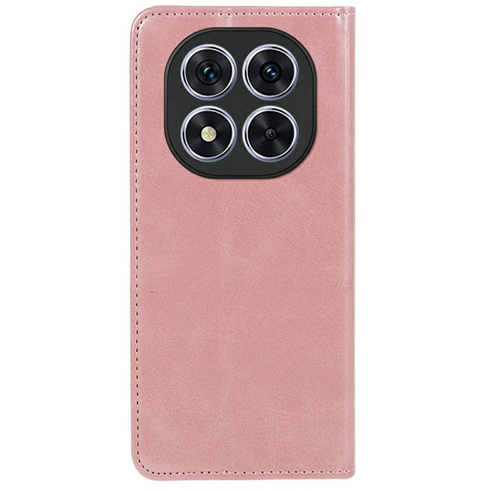 EIDERWOOD Xiaomi Redmi Note 14 Pro 5G Cover i kunstlæder m. Magnetisk Luk & Kortholder - Rose Gold