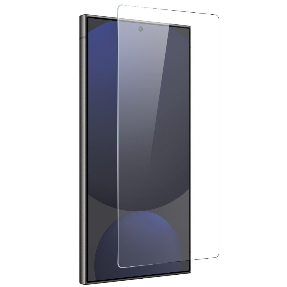 Samsung Galaxy S25 Ultra 2-i-1 Sæt Hærdet Skærmbeskyttelse og Fleksibelt Plastik Cover - Gennemsigtig