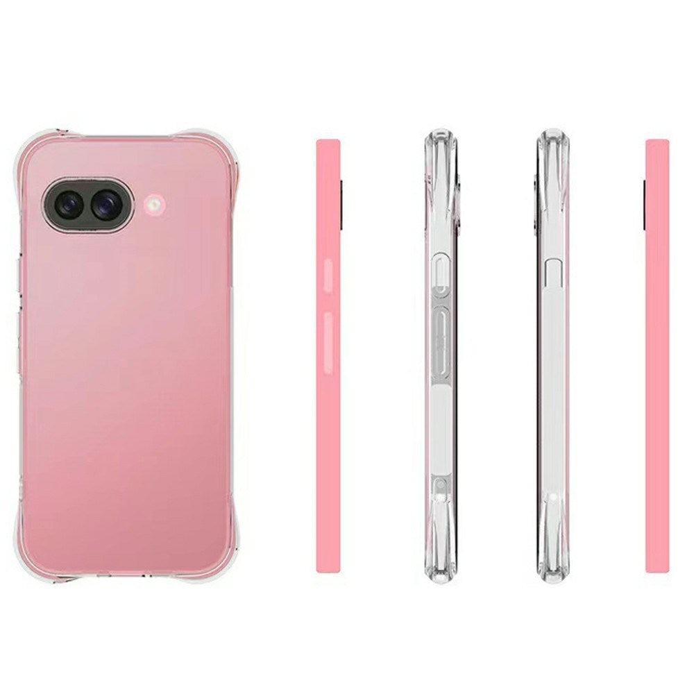 Google Pixel 9a - EIDERWOOD Plastik Cover m. Stødabsorberende Hjørner - Gennemsigtig