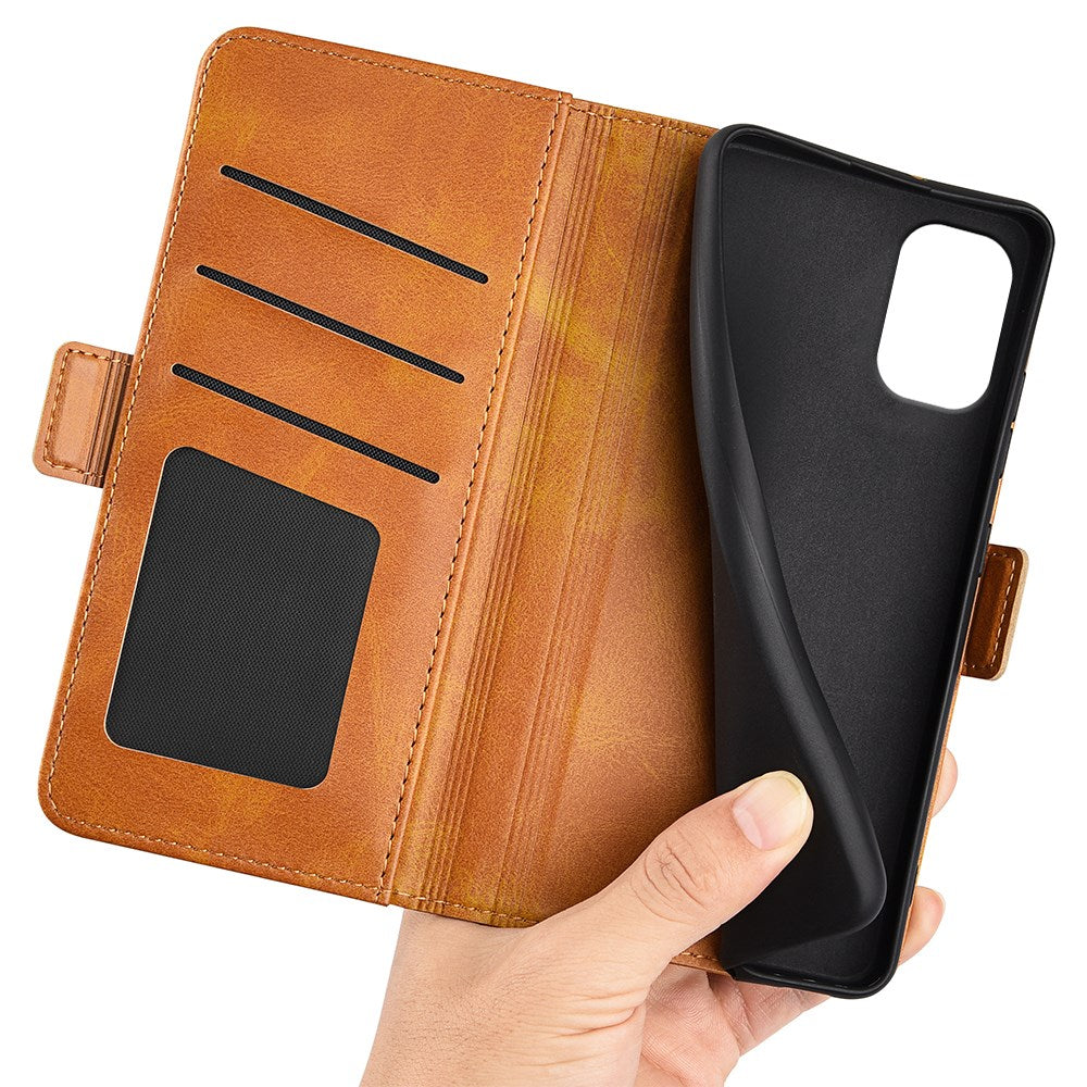 EIDERWOOD Motorola Moto G55 Wallet Flip Læder Cover m. Pung - Brun