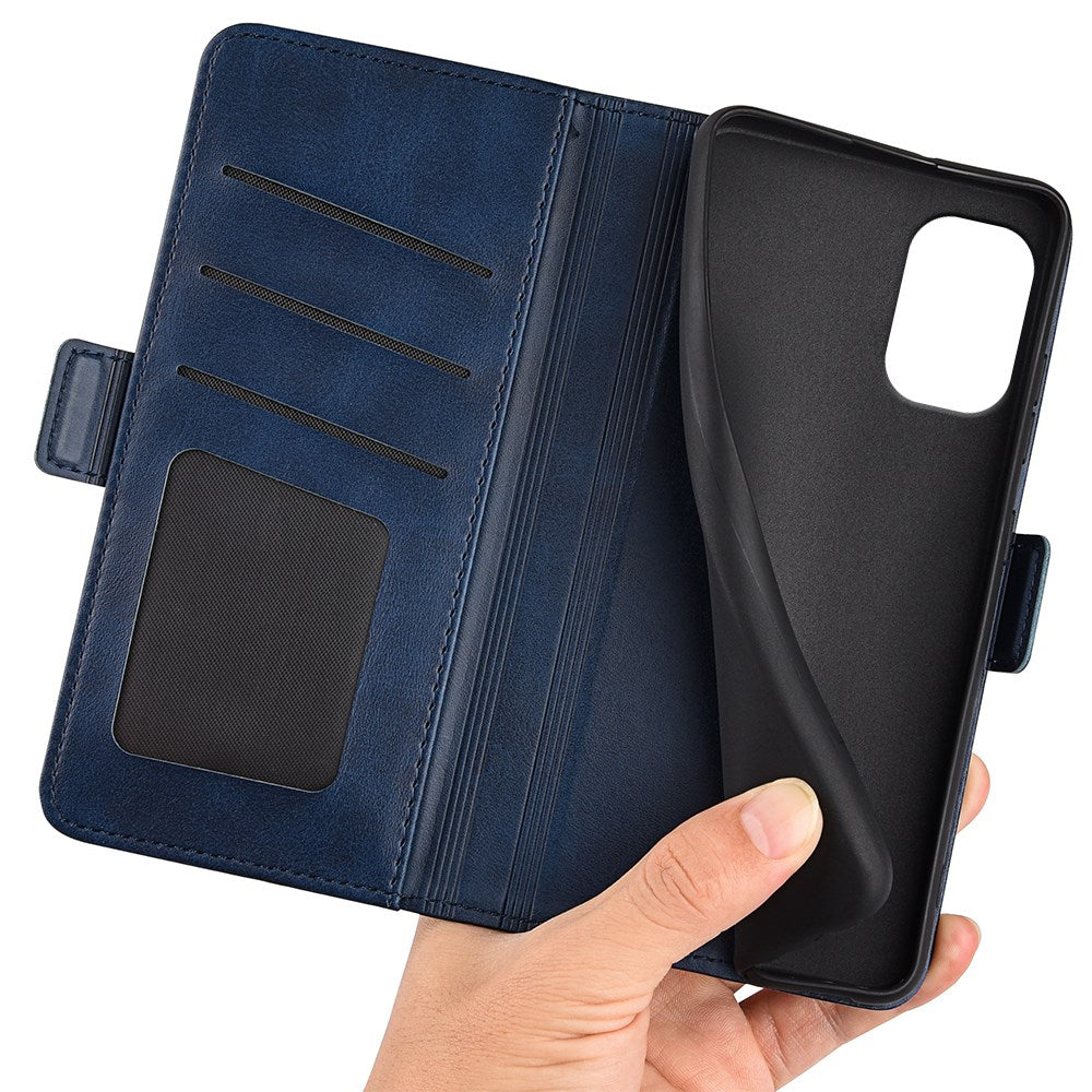 EIDERWOOD Motorola Moto G55 Wallet Flip Læder Cover m. Pung - Blå