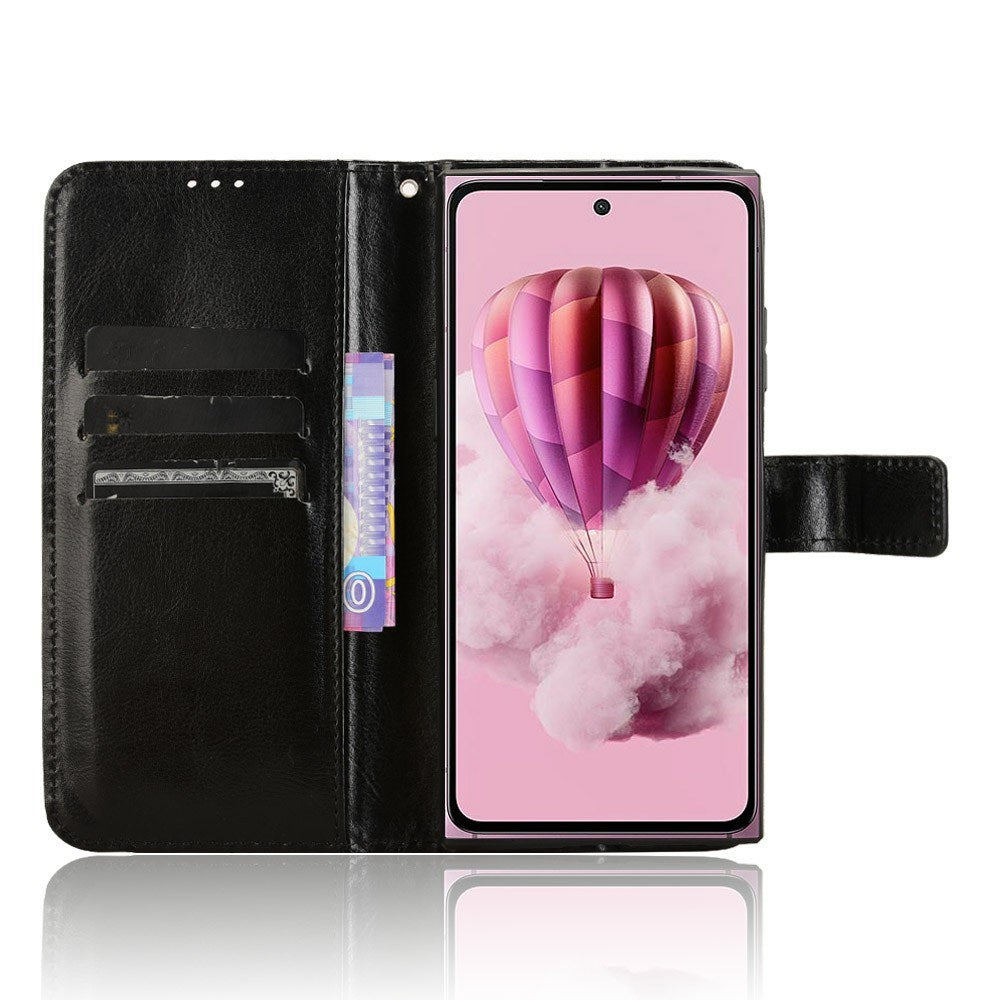 EIDERWOOD HMD Skyline Flip Cover i kunstlæder m. Kortholder & Ståfunktion - Sort