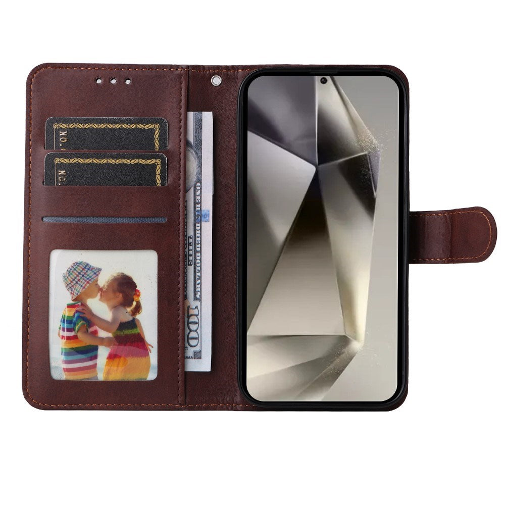Samsung Galaxy S25 Ultra - EIDERWOOD Vegansk Læder Flip Cover - Brun