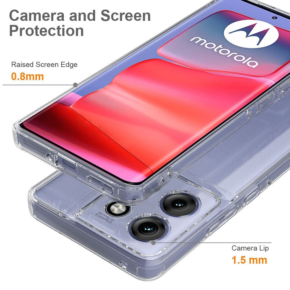 Motorola Edge 60 Neo / 50 Neo / ThinkPhone 25 EIDERWOOD Hybrid Mobil Cover - Gennemsigtig