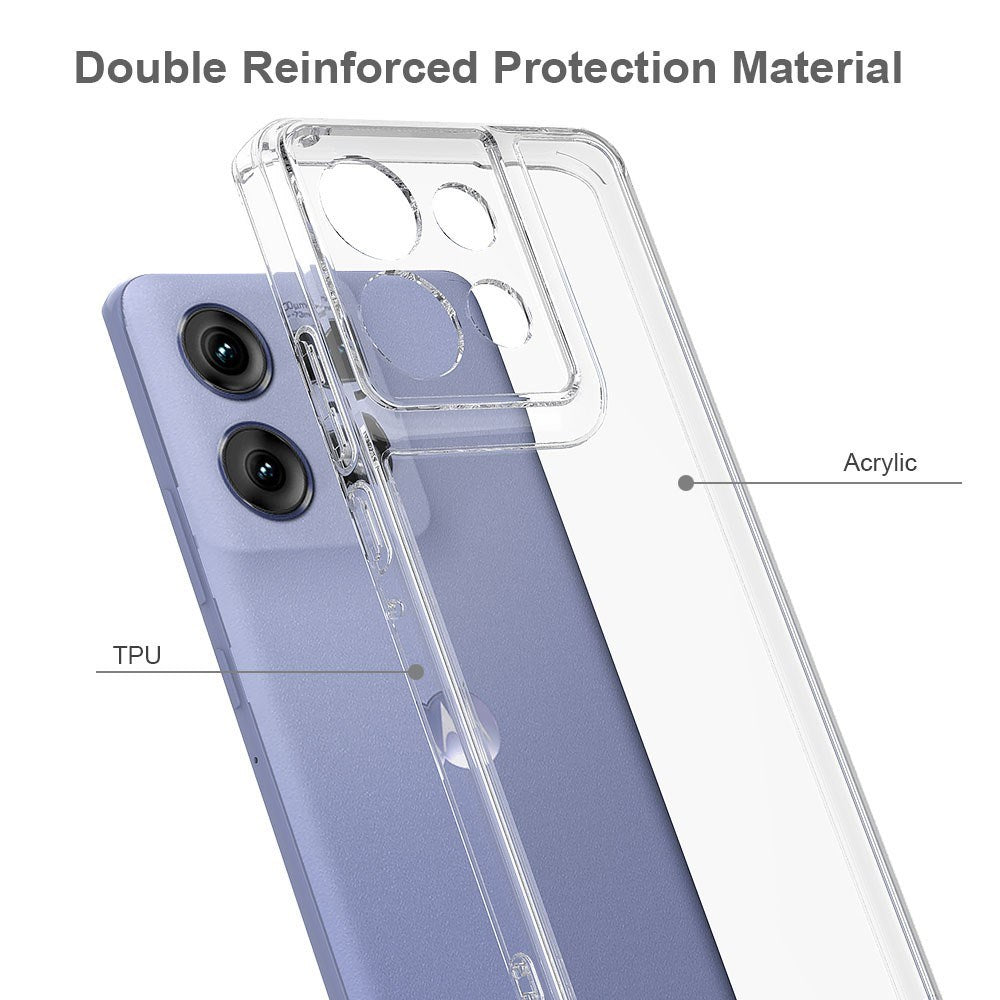 Motorola Edge 60 Neo / 50 Neo / ThinkPhone 25 EIDERWOOD Hybrid Mobil Cover - Gennemsigtig