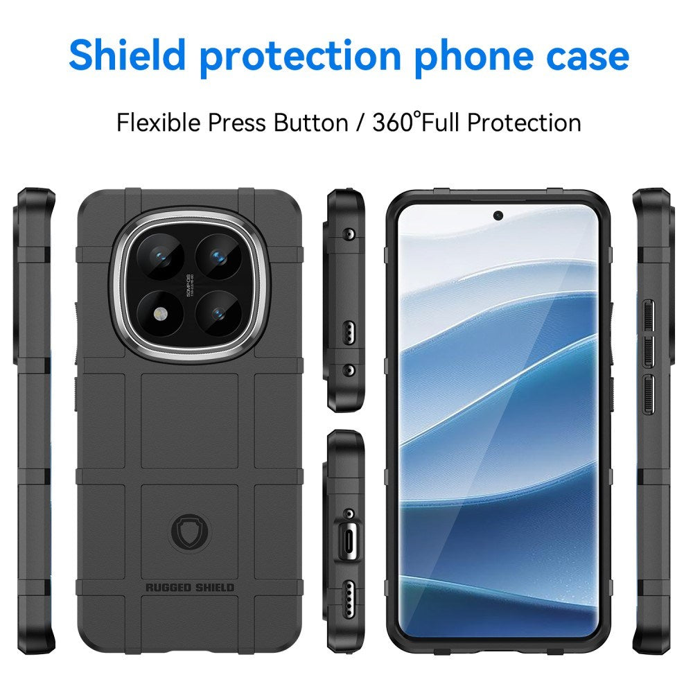 EIDERWOOD Xiaomi Redmi Note 14 Pro+ Rugged Shield Series Håndværker Bagside Cover - Sort