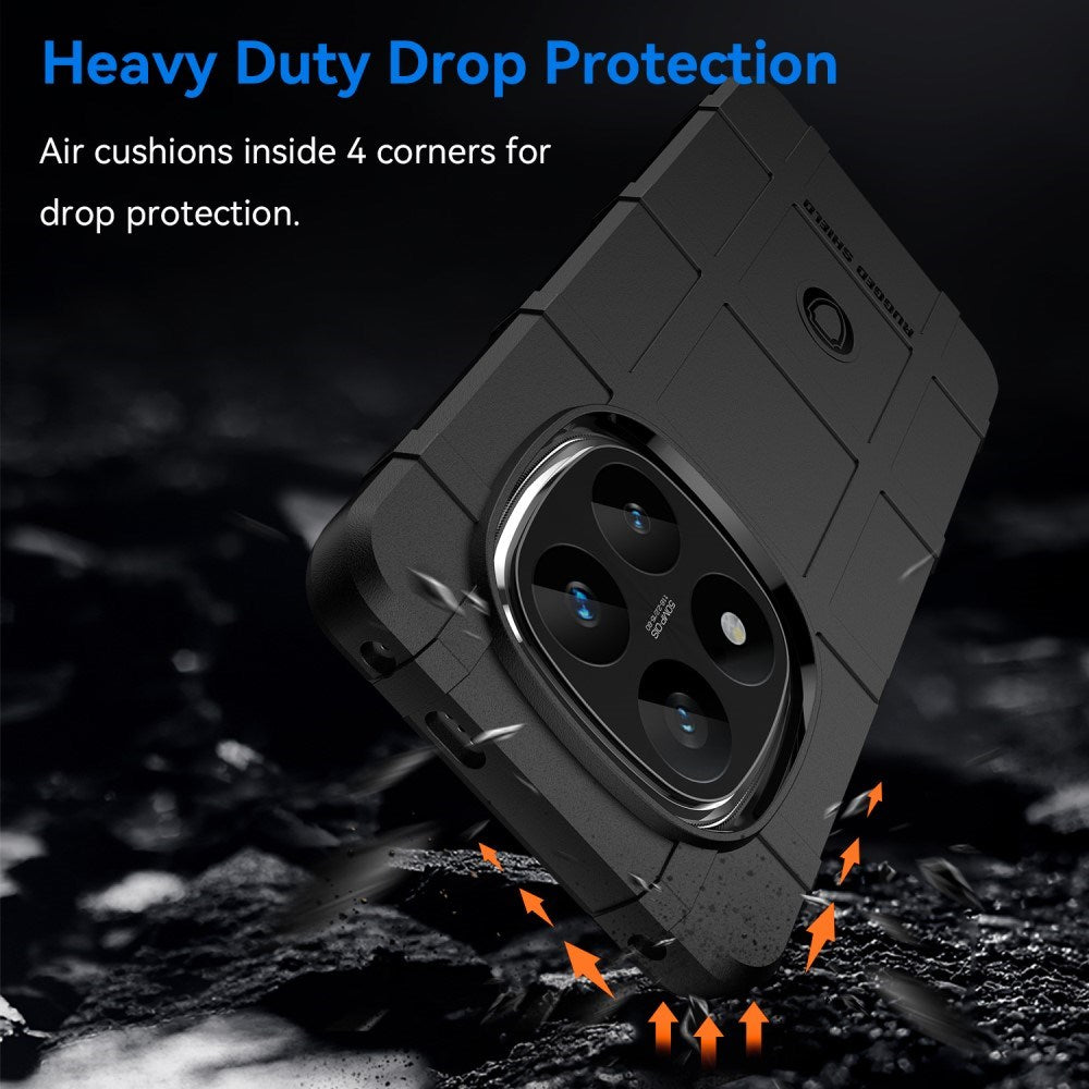 EIDERWOOD Xiaomi Redmi Note 14 Pro+ Rugged Shield Series Håndværker Bagside Cover - Sort