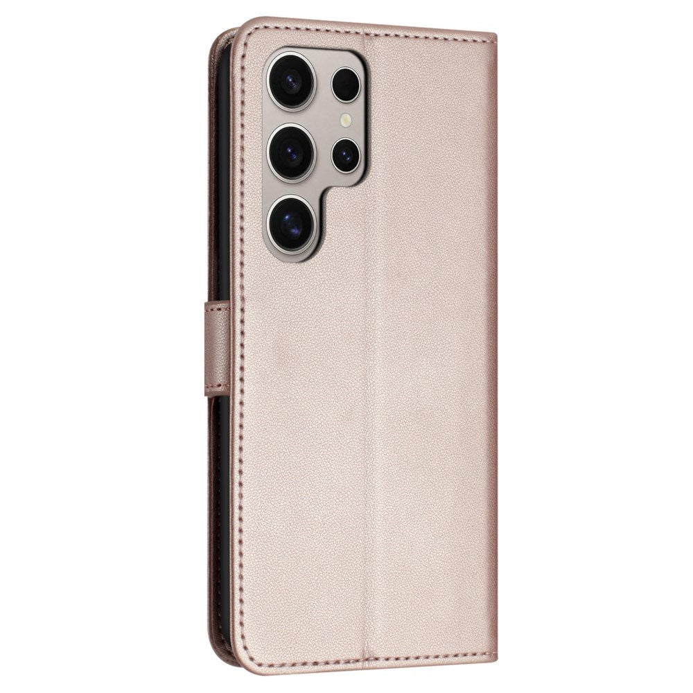 EIDERWOOD Samsung Galaxy S25 Ultra Vegansk Læder Cover - Aftagelig Strop og Kortholder - Rose Gold