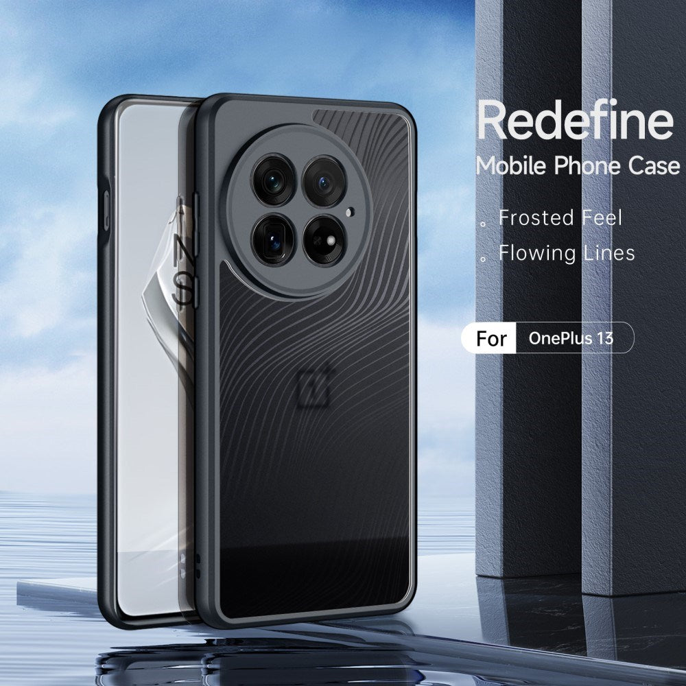 OnePlus 13 DUX DUCIS Aimo Series Plastik Bagside Cover - Gennemsigtig / Sort