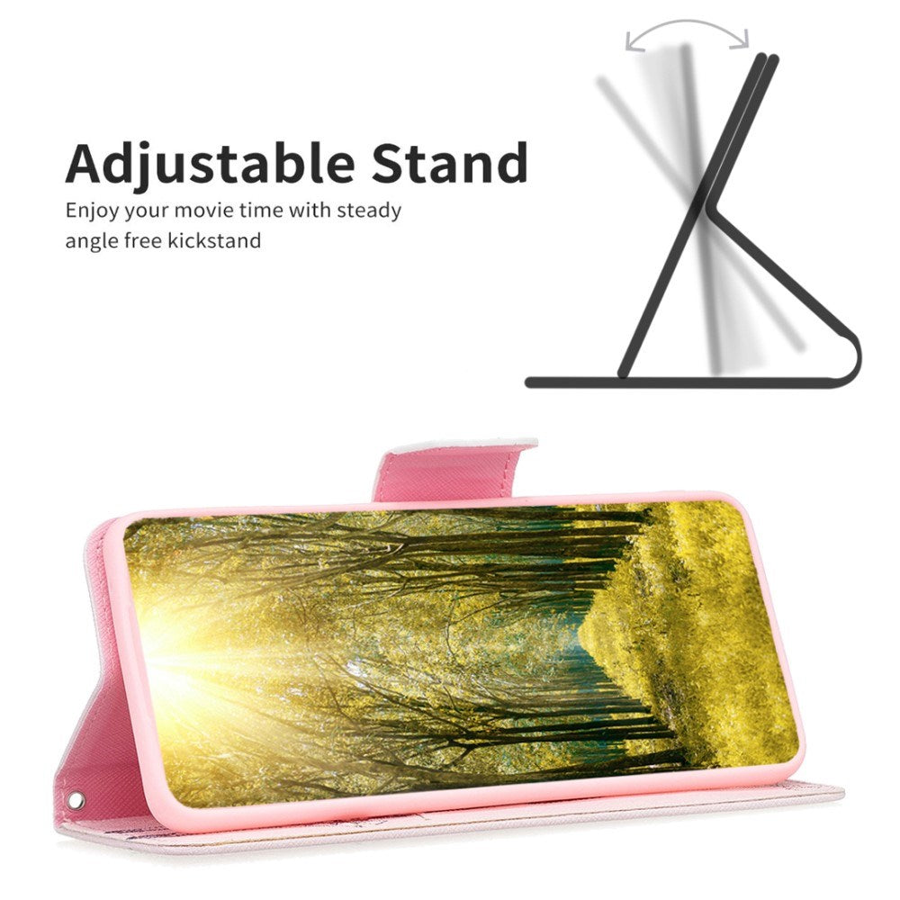 EIDERWOOD Samsung Galaxy S25 Ultra Kunstlæder Flip Cover m. Pung & Ståfunktion - Giraf
