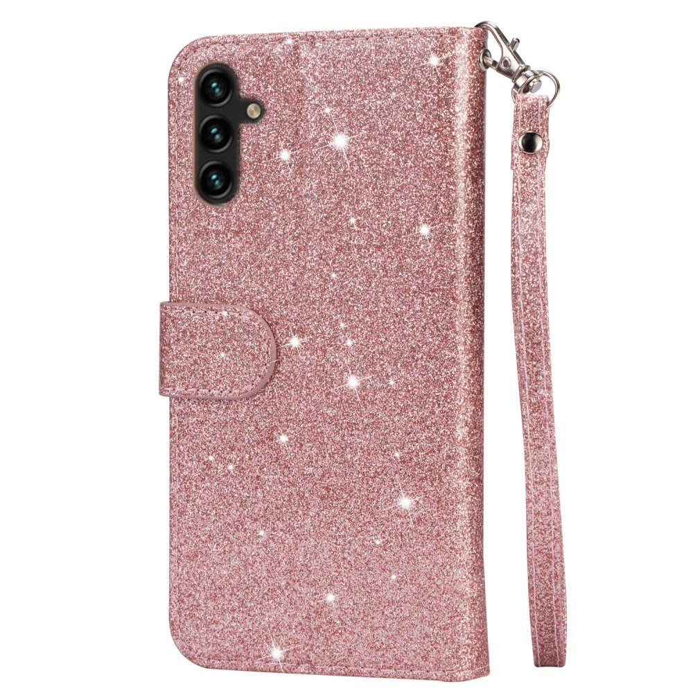 Samsung Galaxy S25 - EIDERWOOD - Glimmer Flip Cover m. Lynlåslomme & Ståfunktion - Lyserød