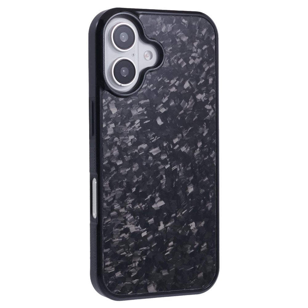 EIDERWOOD iPhone 16 Carbon Cover m. Skridsikker Kant - MagSafe Kompatibelt - Sort