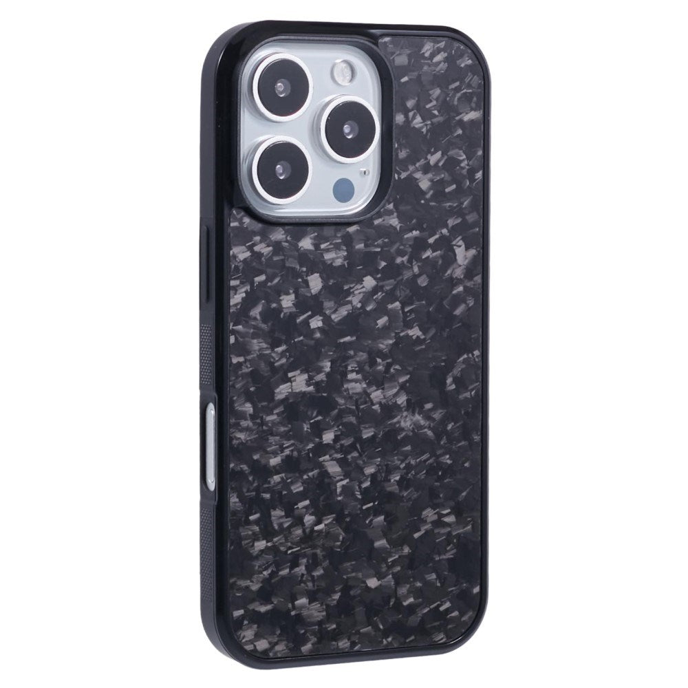 EIDERWOOD iPhone 16 Pro Carbon Cover m. Skridsikker Kant - MagSafe Kompatibelt - Sort