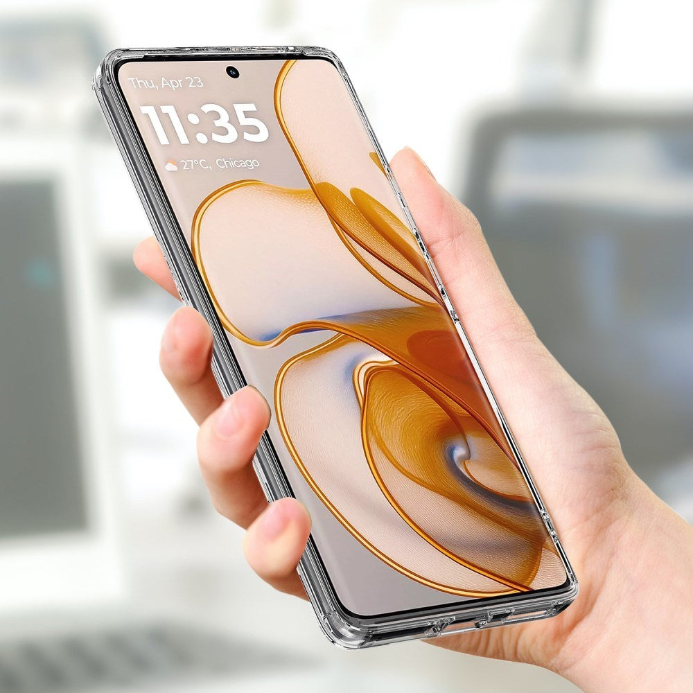 EIDERWOOD Motorola Edge 50 Neo / Thinkphone 25 Hybrid Plast Bagside Cover - MagSafe Kompatibel - Gennemsigtig / Hvid