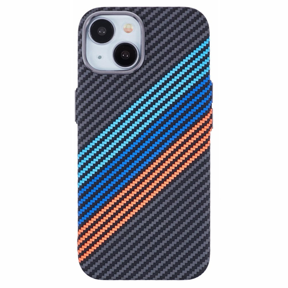 iPhone 13 - EIDERWOOD Mønstret Carbon Cover - MagSafe Kompatibel - Colorful Stripes
