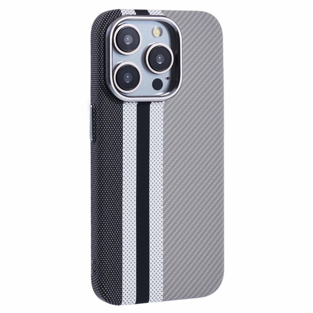 iPhone 12/12 Pro - EIDERWOOD Mønstret Carbon Cover - MagSafe Kompatibel - Grey Stripes