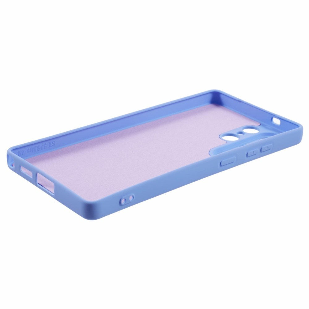 EIDERWOOD Samsung Galaxy S25 Ultra Foret Fleksibelt Plast Bagside Cover - Lyseblå