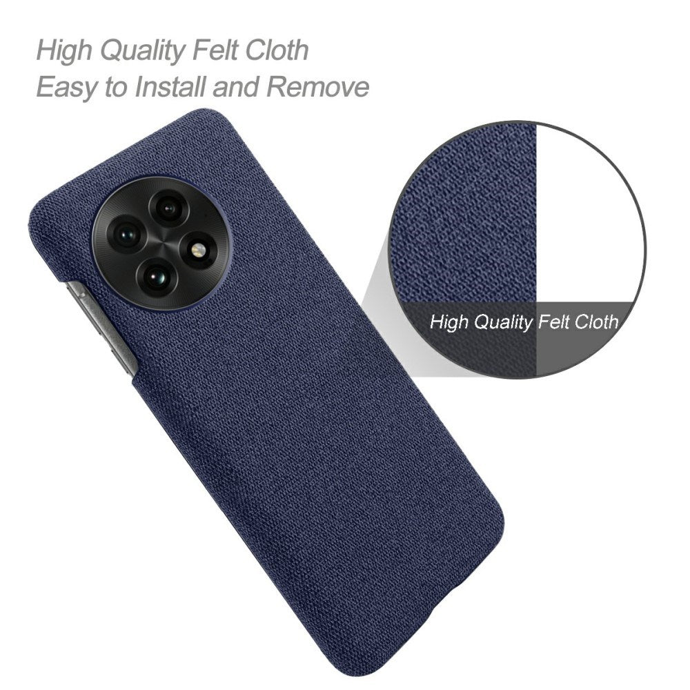OnePlus 13 - EIDERWOOD Stofbetrukket Plastik Cover - Blå