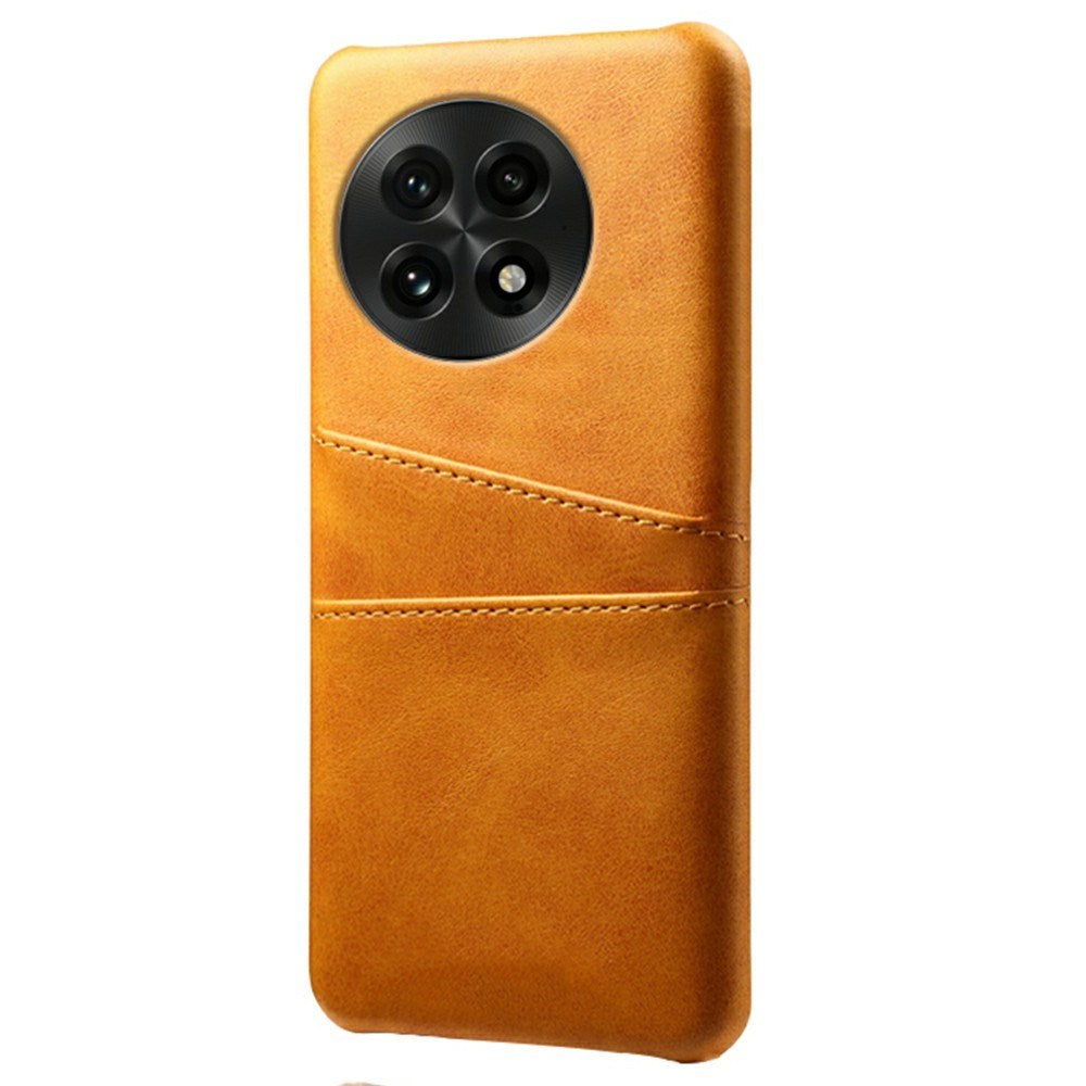 OnePlus 13 - EIDERWOOD Kunstlæder Cover m. Indbygget Kortholder - Orange