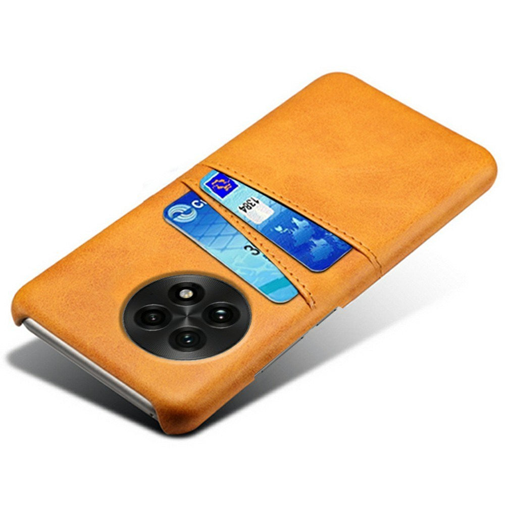 OnePlus 13 - EIDERWOOD Kunstlæder Cover m. Indbygget Kortholder - Orange