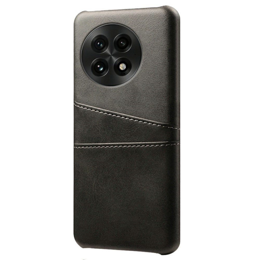 OnePlus 13 - EIDERWOOD Kunstlæder Cover m. Indbygget Kortholder - Sort