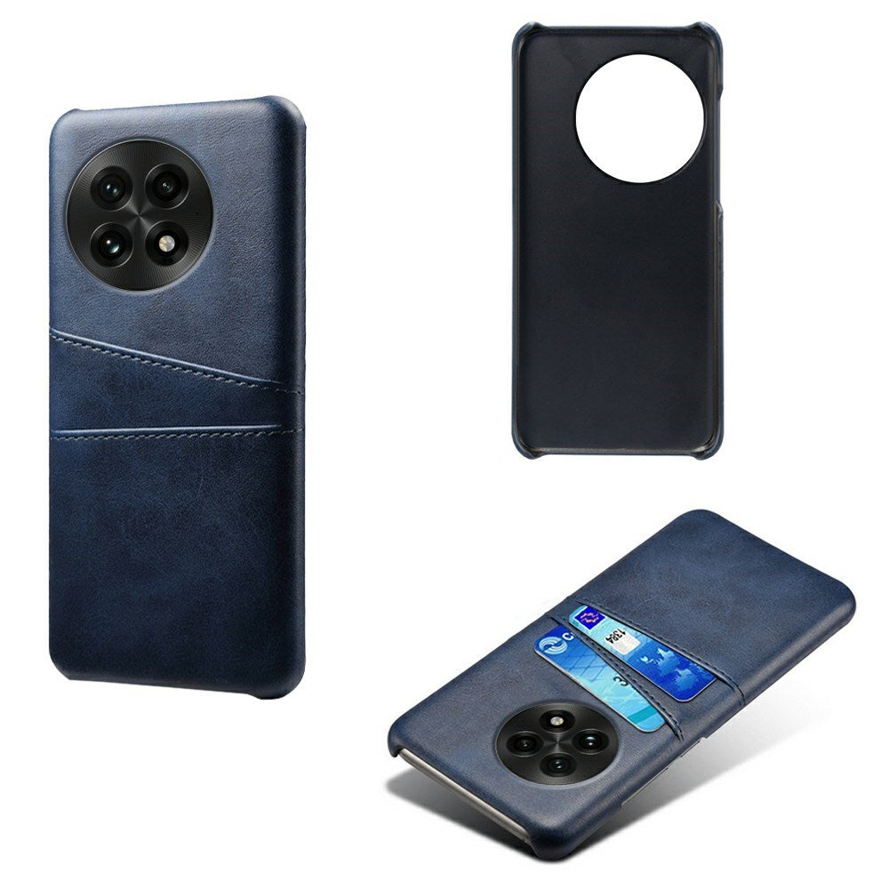 OnePlus 13 - EIDERWOOD Kunstlæder Cover m. Indbygget Kortholder - Blå