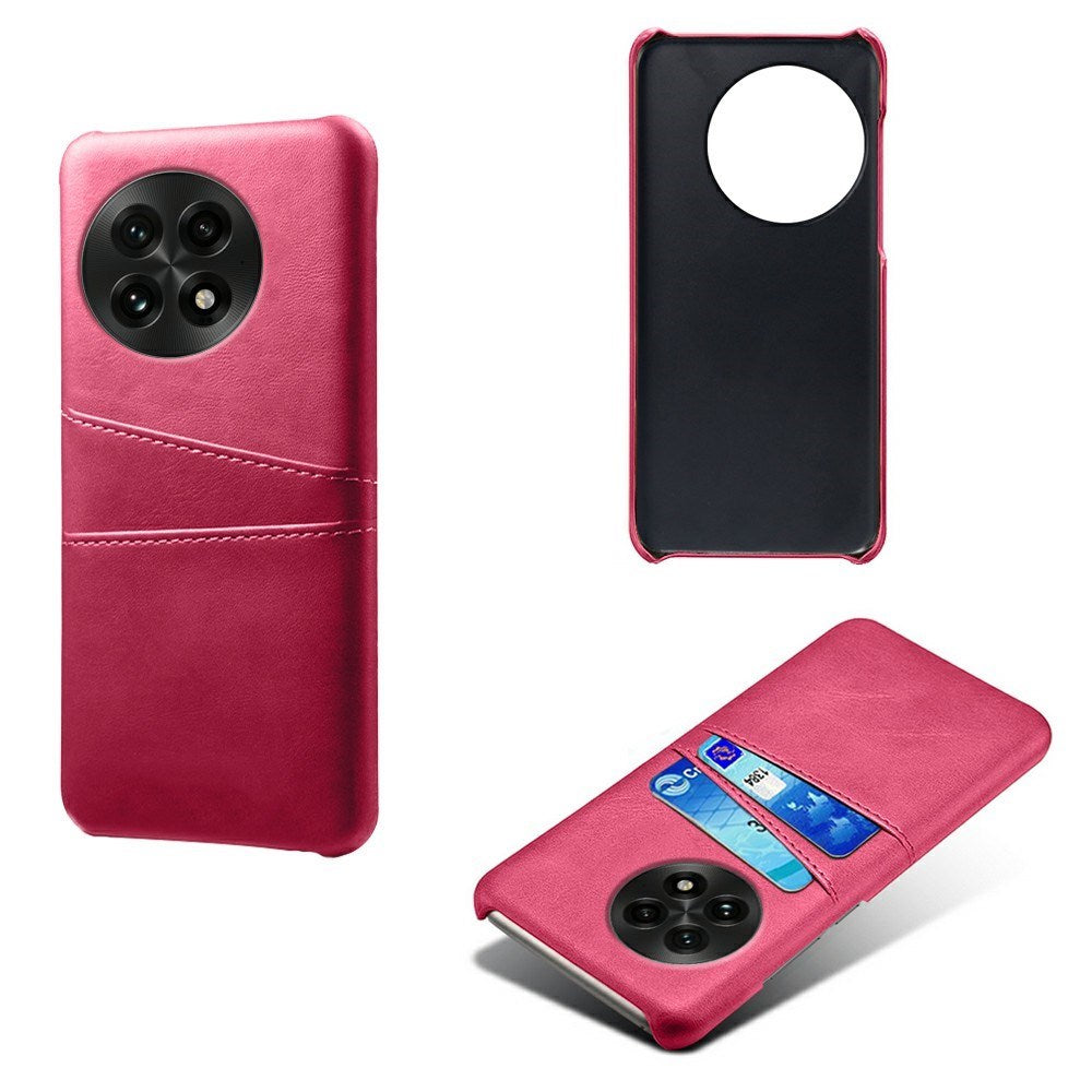 OnePlus 13 - EIDERWOOD Kunstlæder Cover m. Indbygget Kortholder - Pink