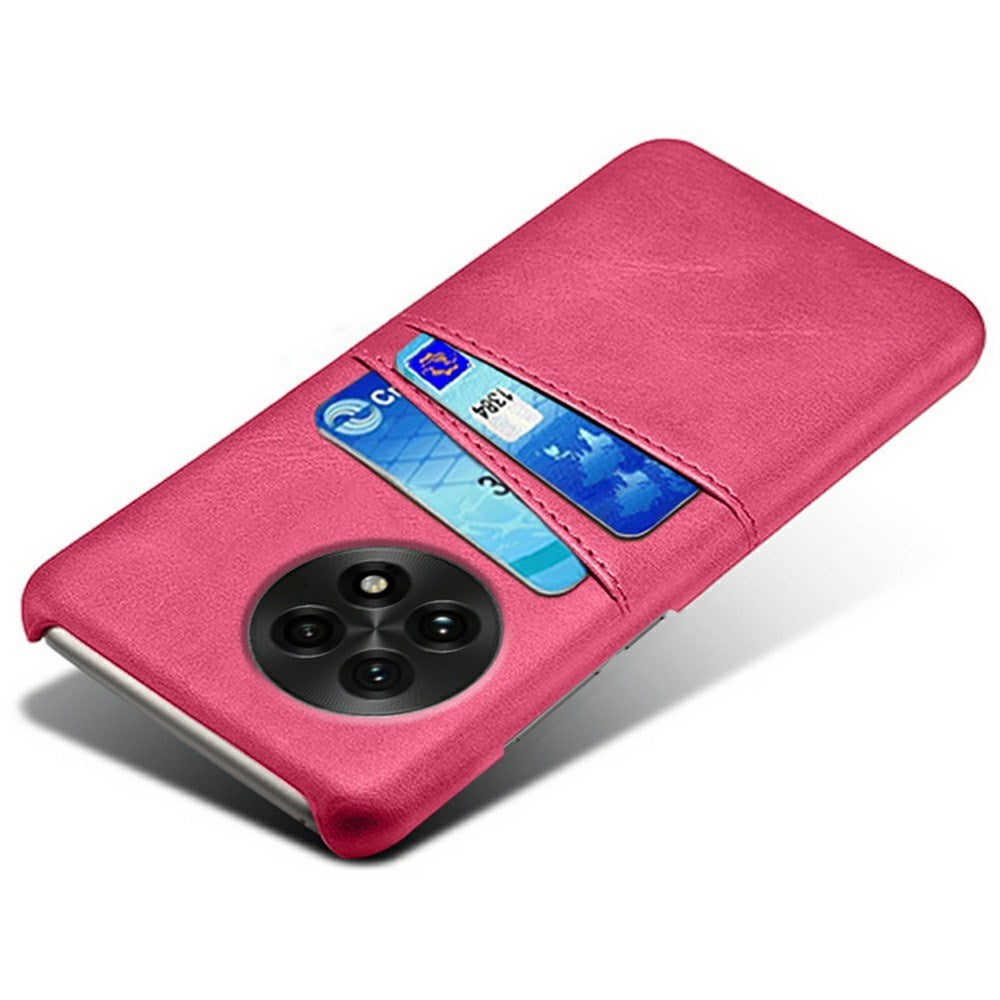 OnePlus 13 - EIDERWOOD Kunstlæder Cover m. Indbygget Kortholder - Pink