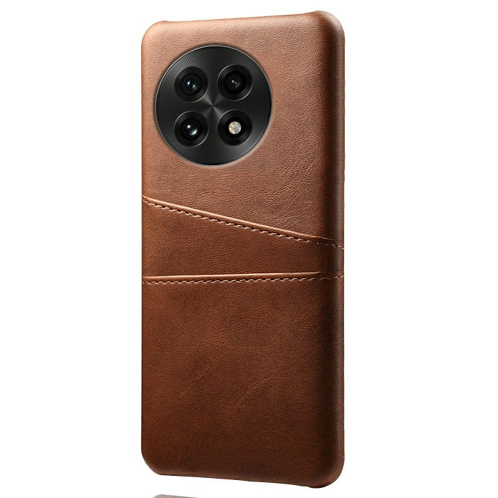 OnePlus 13 - EIDERWOOD Kunstlæder Cover m. Indbygget Kortholder - Brun