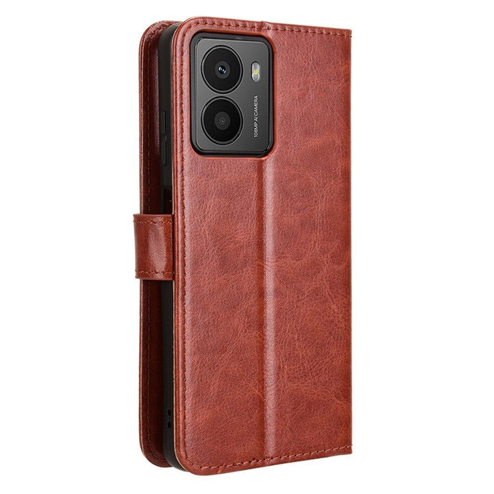 HMD Fusion / Fusion X1 - EIDERWOOD Kunstlæder Flip Cover m. Strop - Brun