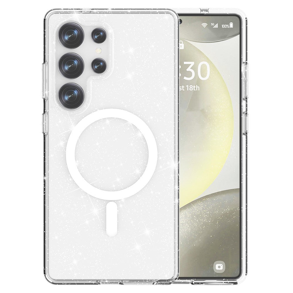 Samsung Galaxy S25 Ultra - EIDERWOOD Glitter Hybrid Cover - MagSafe Kompatibel - Gennemsigtig