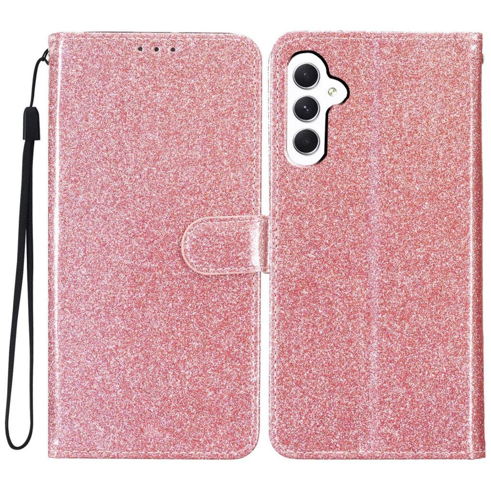 EIDERWOOD Samsung Galaxy A36 (5G) Læder Flip Cover m. Pung & Strop - Glimmer - Rose Gold