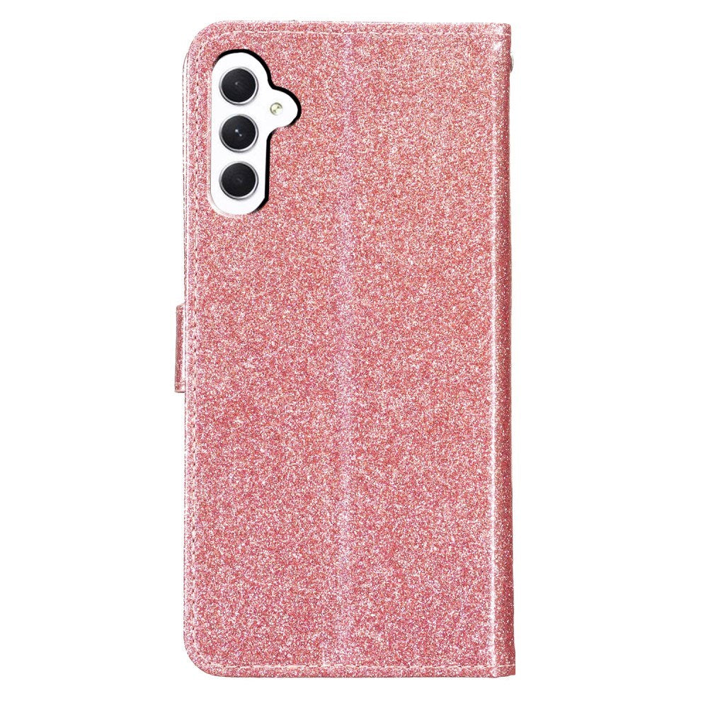 EIDERWOOD Samsung Galaxy A36 (5G) Læder Flip Cover m. Pung & Strop - Glimmer - Rose Gold