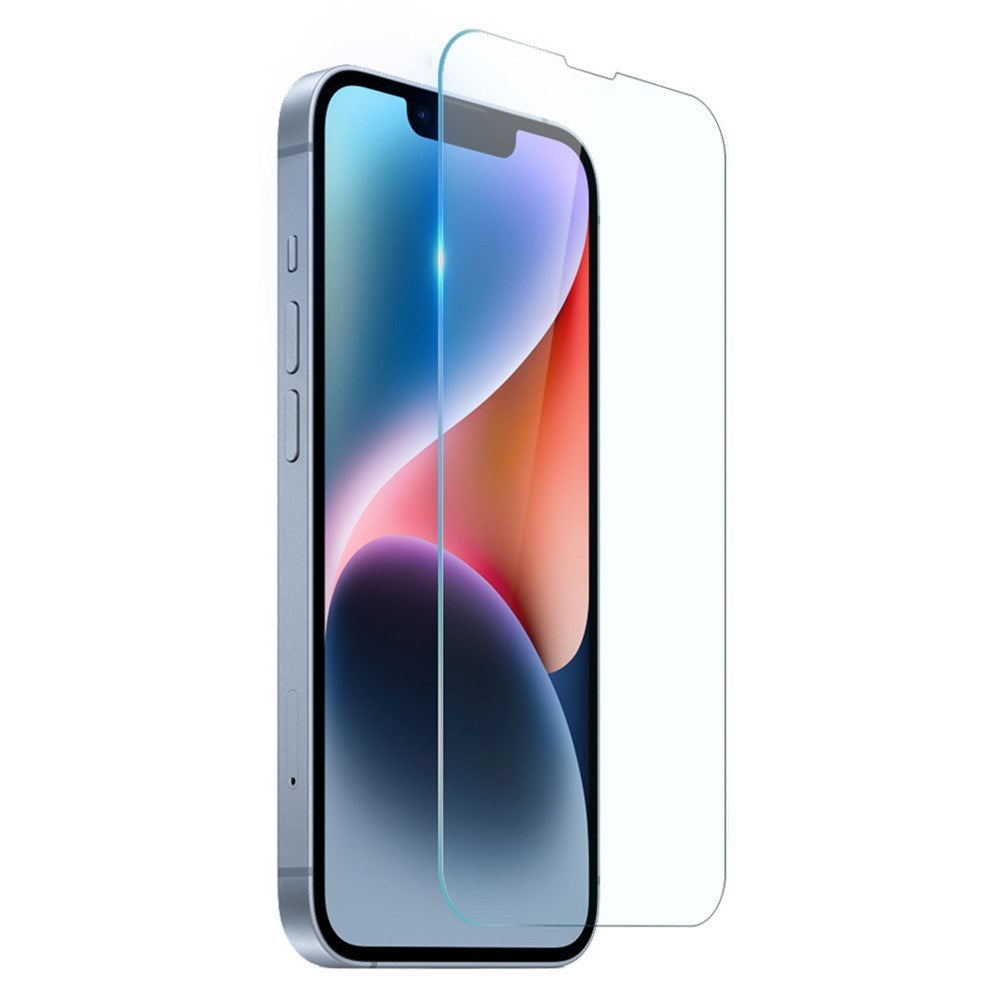 iPhone 14 NORTHJO Beskyttelsessæt - Fleksibelt Plastik Bagside Cover & Skærmbeskyttelsesglas - Gennemsigtig