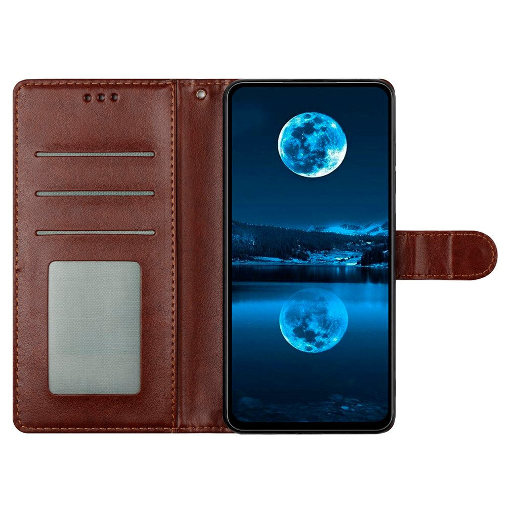 Xiaomi Redmi Note 14 Pro (5G) / Poco X7 - EIDERWOOD Kunstlæder Flip Cover m. Strop - Brun