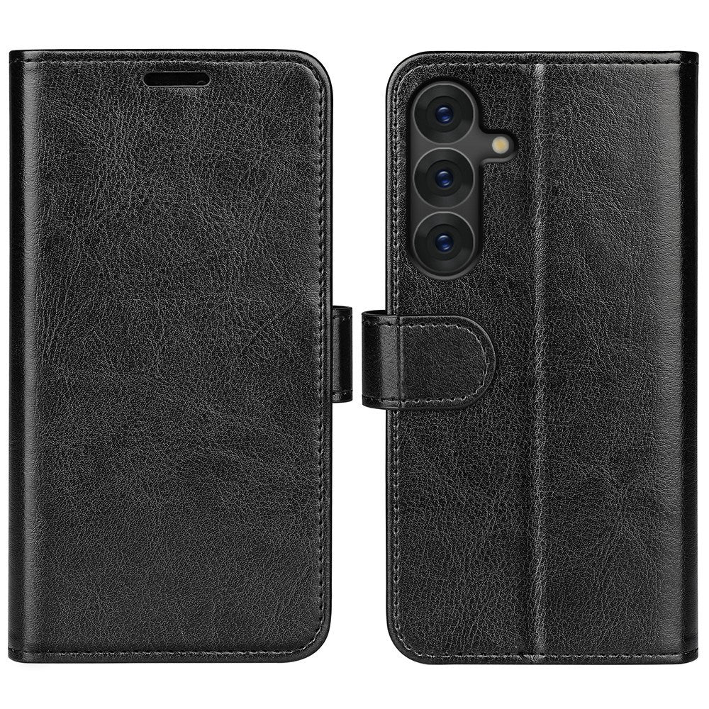 EIDERWOOD - Samsung Galaxy S25 - Kunstlæder Flip Cover m. Kortholder & Ståfunktion - Sort