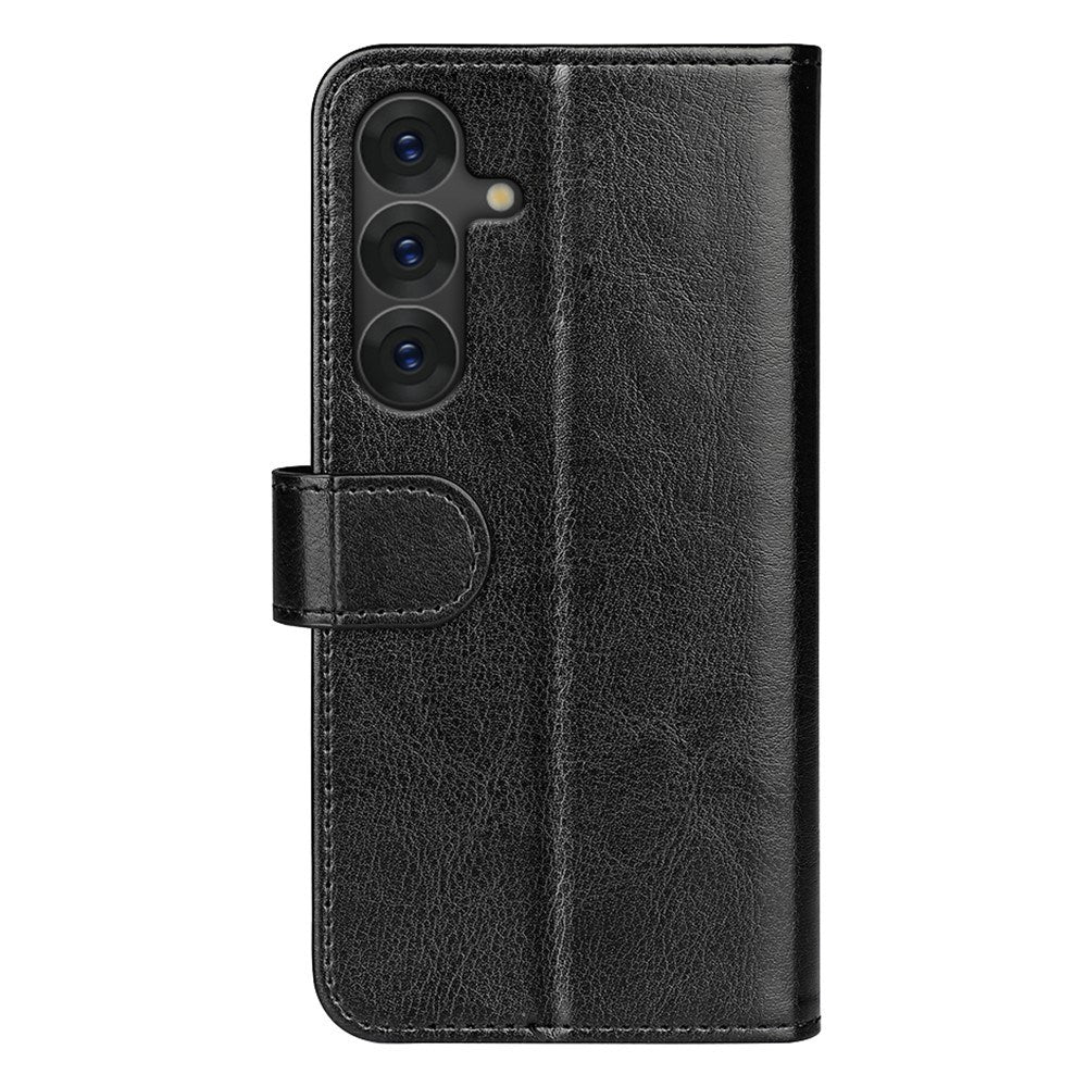 EIDERWOOD - Samsung Galaxy S25 - Kunstlæder Flip Cover m. Kortholder & Ståfunktion - Sort