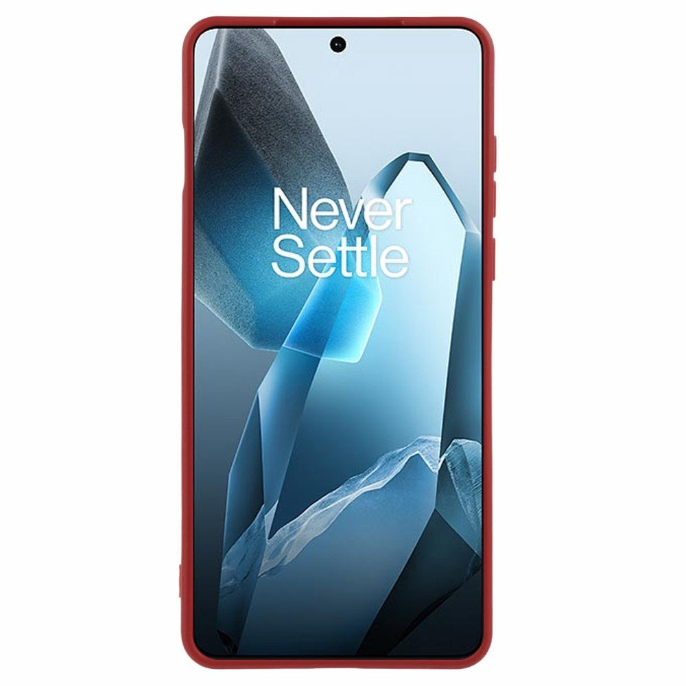 EIDERWOOD OnePlus 13 Foret Fleksibelt Plast Bagside Cover - Mørkerød