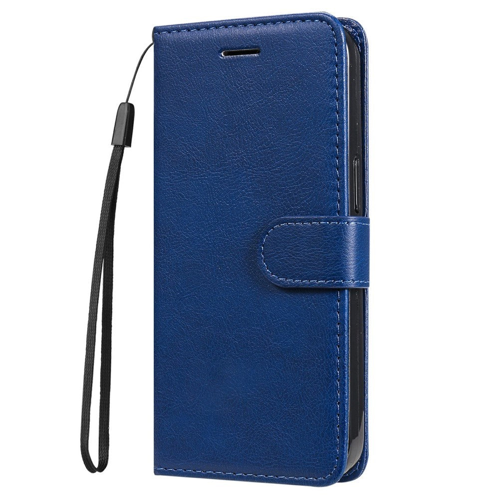 Google Pixel 9a - EIDERWOOD Kunstlæder Flip Cover m. Kortholder & Strop - Blå
