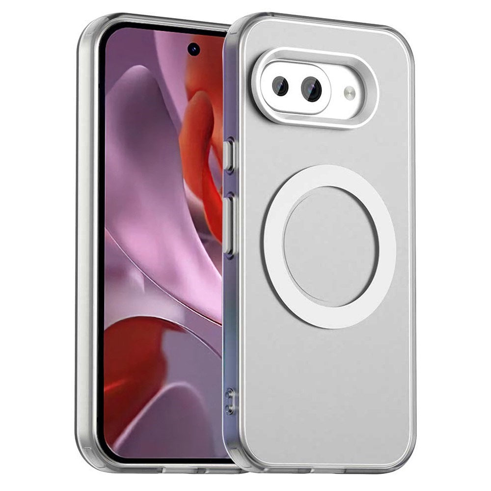 EIDERWOOD Google Pixel 9a Hybrid Plast Mobil Cover - MagSafe Kompatibel - Gennemsigtig / Hvid