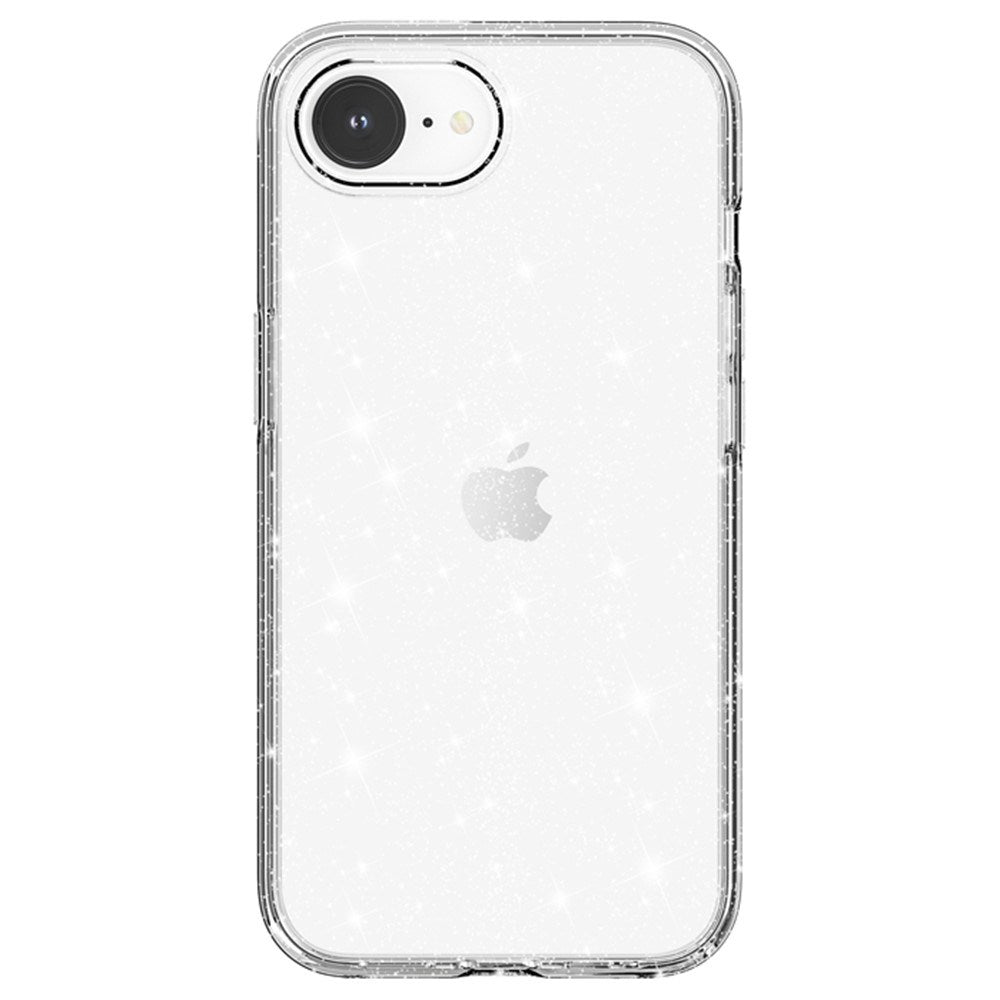 iPhone 16e - EIDERWOOD Hybrid Glitter Plastik Cover - MagSafe Kompatibel - Hvid